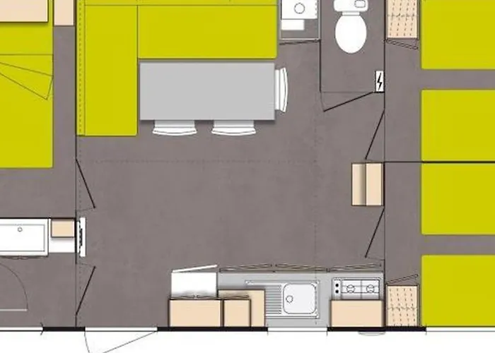 Parque de Campismo Mobil Spacieux 6 Pers, Terrasse - Api-1-52-507 Saint-Michel-Chef-Chef