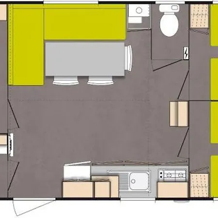 Kamp alanı Mobil Spacieux 6 Pers, Terrasse - Api-1-52-507 Saint-Michel-Chef-Chef